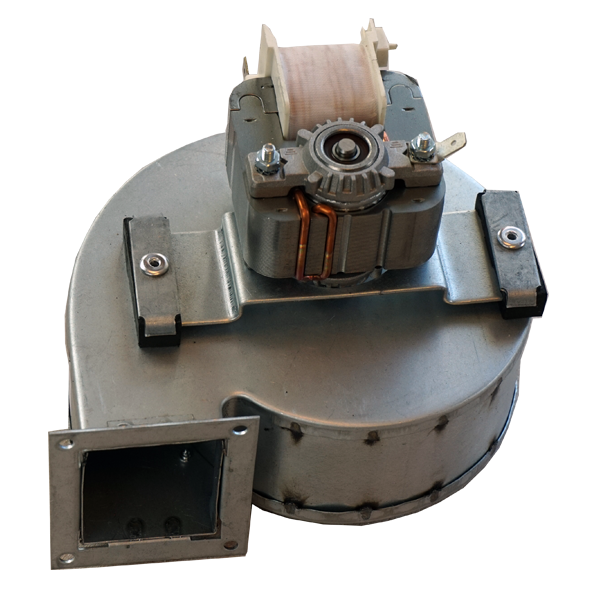 Fläkt pelletsbrännare 20kW, pelletspannor 